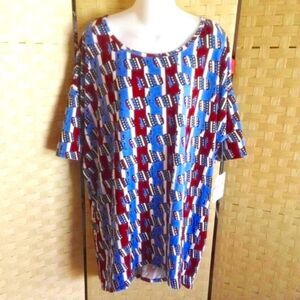 Womens LuLaRoe USA Irma T-shirt Size XL